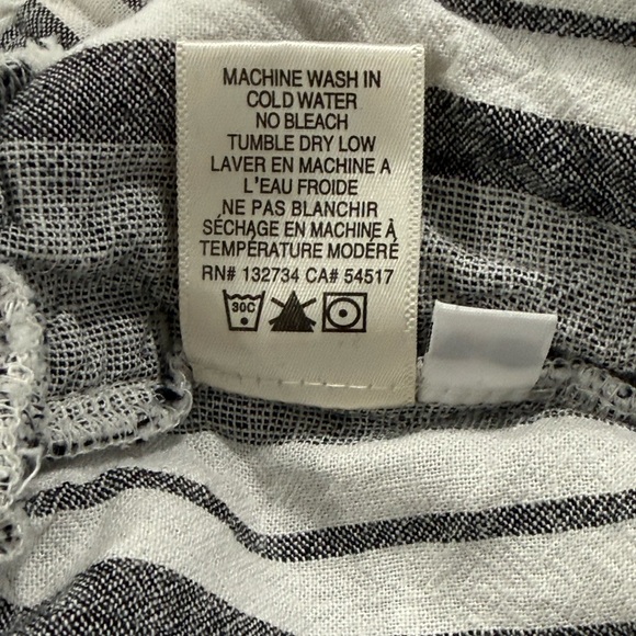 ANTHROPOLOGIE CLOTH & STONE Women’s Gray and White Striped Jumpsuit Size S - Picture 11 of 11